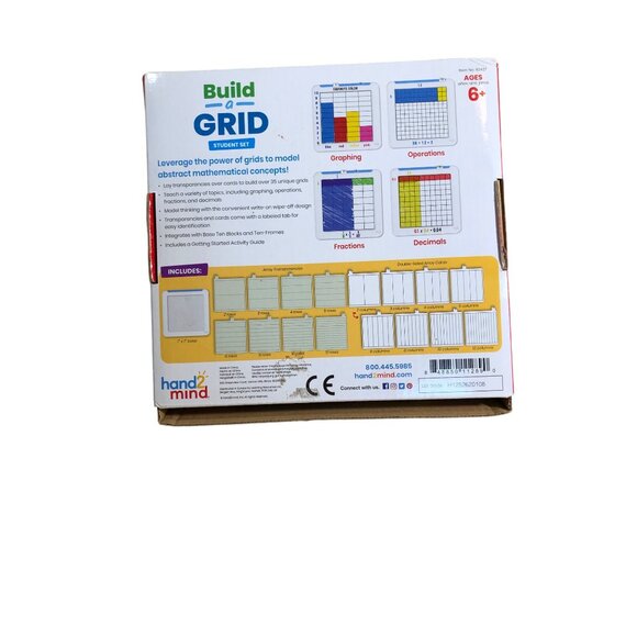 Build-A-Grid Student Set 35+ Unique Grids Fractions Graphing Decimals Homeschool - Picture 2 of 7